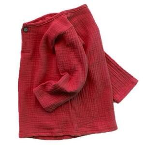 New kid’s long sleeved red cotton shirt 3T